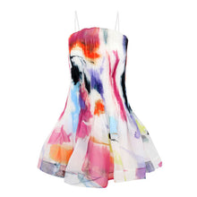 Load image into Gallery viewer, CELESTIAL PLEATED MINI DRESS
