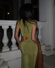 Load image into Gallery viewer, HENRI CHARTREUSE DRESS
