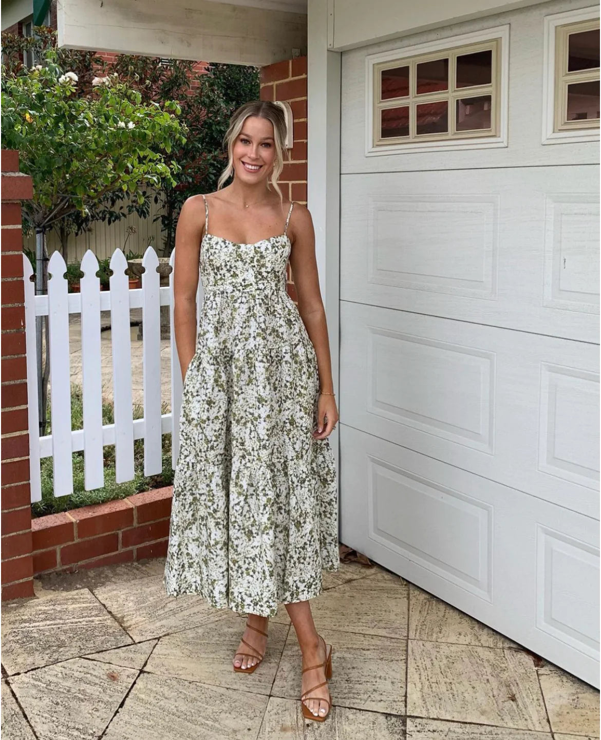 Shona joy tiered midi dress discount